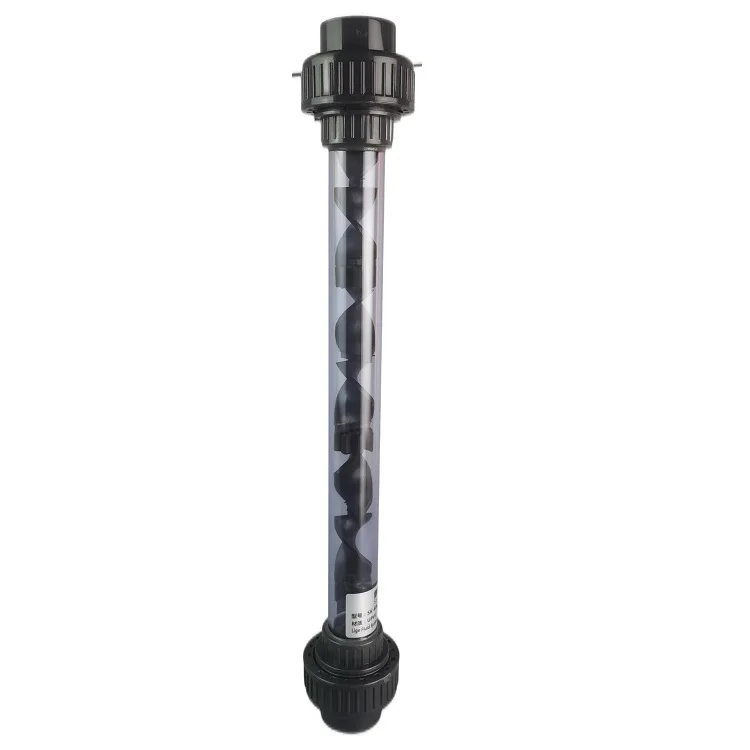 Static Pipe Mixer UPVC Transparent Flange Full Plastic Mixer
Static Pipe Mixer UPVC Transparent Flange Full Plastic Mixer