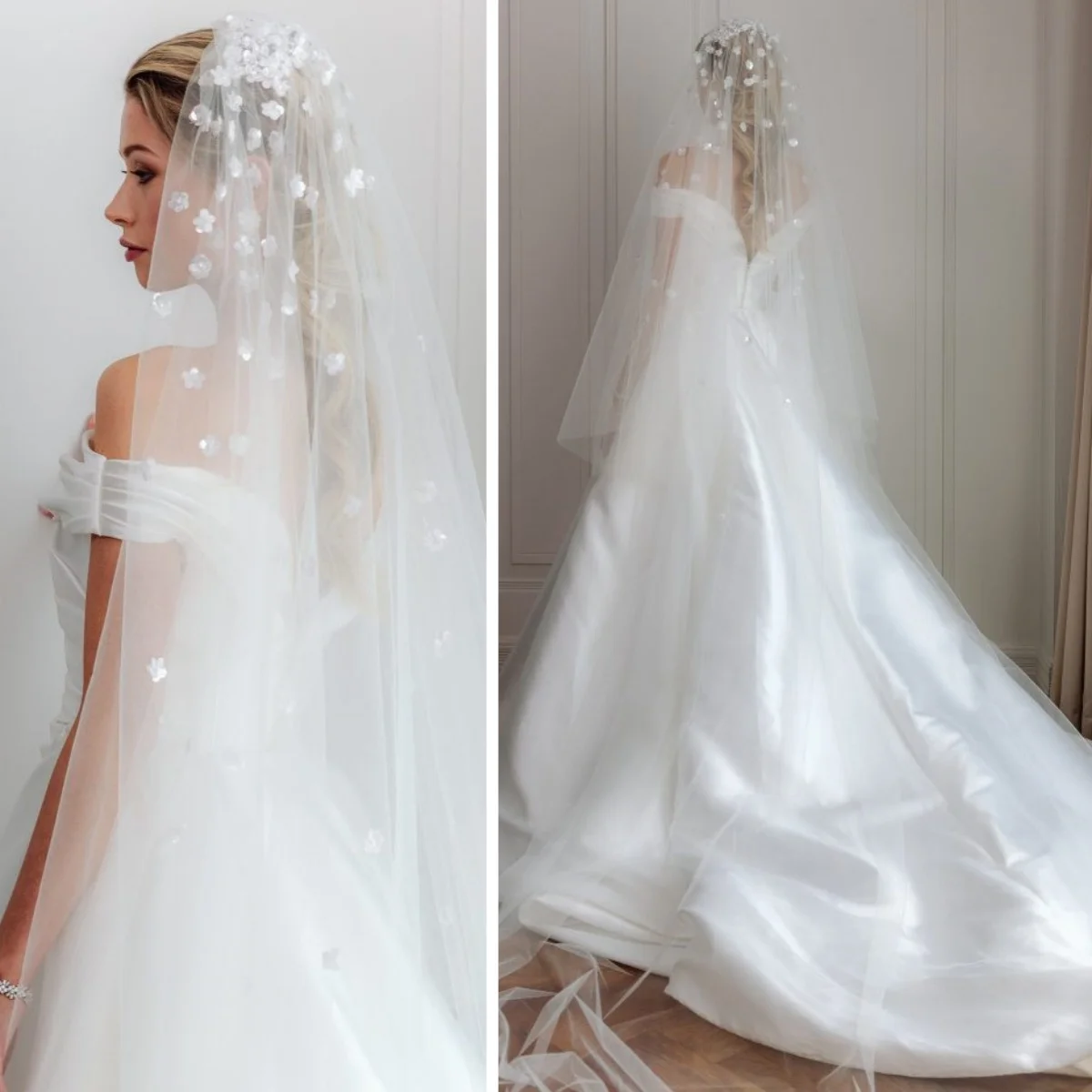 New Arrival White Ivory Wedding Veils Bride Women's Hand Flowers Bridal Veil Vestido de novias Wedding Accessories Customized
New Arrival White Ivory Wedding Veils Bride Women's Hand Flowers Bridal Veil Vestido de novias Wedding Accessories Customized
