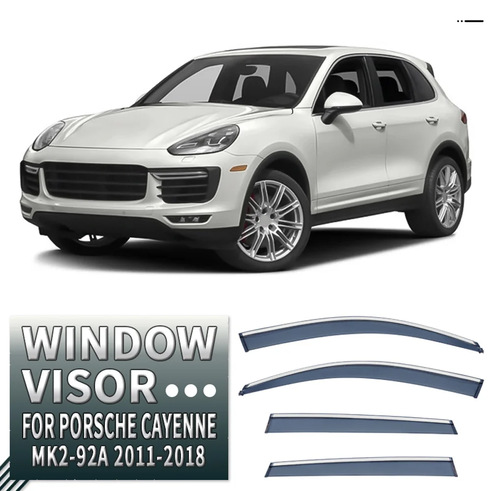 Chrome Strips Rain Guards for PORSCHE Cayenne 92A 2010-2017 Window Visor Wind Deflectors Door Visor Vent Shades Ventvisor
Chrome Strips Rain Guards for PORSCHE Cayenne 92A 2010-2017 Window Visor Wind Deflectors Door Visor Vent Shades Ventvisor