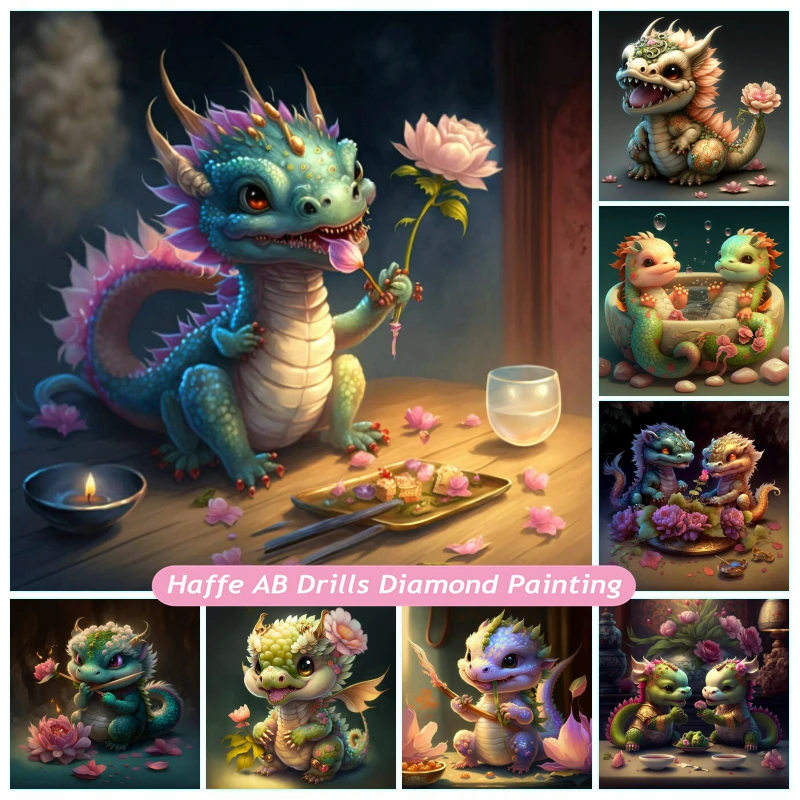 5d Beauty Flower Dragon Baby Diamond Painting AB Drills Art Cute Dinosaur Animal Crystal Cross Stitch Kids Gift Home Decor
5d Beauty Flower Dragon Baby Diamond Painting AB Drills Art Cute Dinosaur Animal Crystal Cross Stitch Kids Gift Home Decor