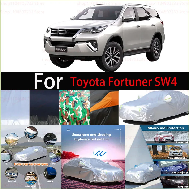 Full Car Cover For Toyota Fortuner SW4 SUV Outdoor Anti-UV Sun Shade Snow Rain Ice Protection Cover Dustproof
Full Car Cover For Toyota Fortuner SW4 SUV Outdoor Anti-UV Sun Shade Snow Rain Ice Protection Cover Dustproof