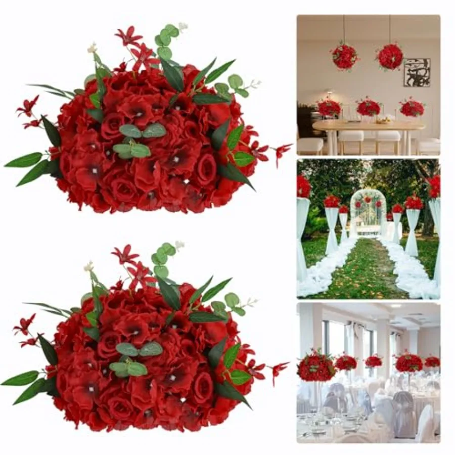 pcs Wedding centerpieces for Tables 15.8" Artificial Flowers Rose Ball Arrangements Silk Flower Balls Floral for Wedding Christ
pcs Wedding centerpieces for Tables 15.8" Artificial Flowers Rose Ball Arrangements Silk Flower Balls Floral for Wedding Christ