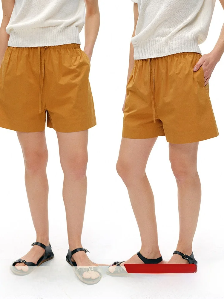 Who Peach Loose Elastic Waist Wide Leg Shorts Women's Versatile Casual Sports Drawstring Summer Style Straight Cotton Blend
Who Peach Loose Elastic Waist Wide Leg Shorts Women's Versatile Casual Sports Drawstring Summer Style Straight Cotton Blend