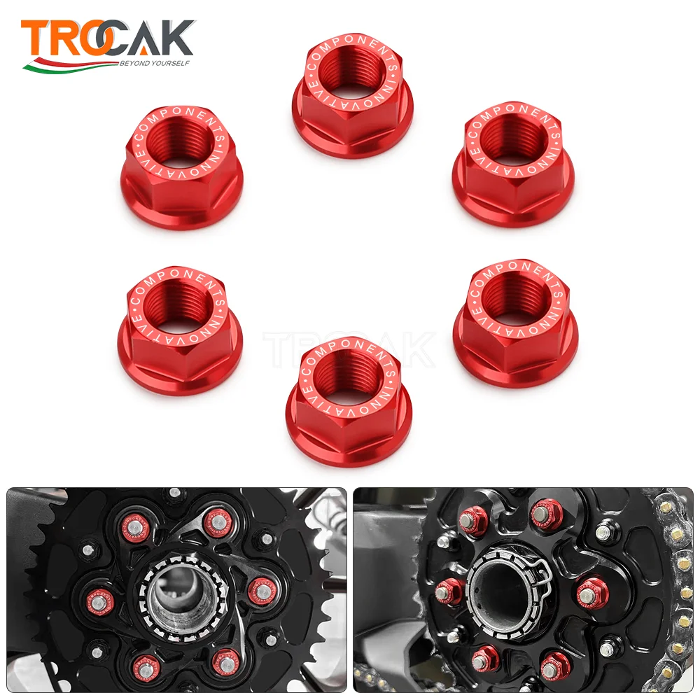 Motorcycle Rear Sprocket Wheel Nuts 6 Pcs M10*1.0 For Ducati Panigale 1199 1199S 1299 1299S V4 V4S V2 Monster 1200 1200S
Motorcycle Rear Sprocket Wheel Nuts 6 Pcs M10*1.0 For Ducati Panigale 1199 1199S 1299 1299S V4 V4S V2 Monster 1200 1200S