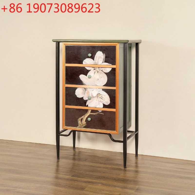 American Style, Chest Of Drawers, Solid Wood Painted Entrance, Living Room Storage, Bedroom Decoration, Retro, Side Cabinet
American Style, Chest Of Drawers, Solid Wood Painted Entrance, Living Room Storage, Bedroom Decoration, Retro, Side Cabinet
