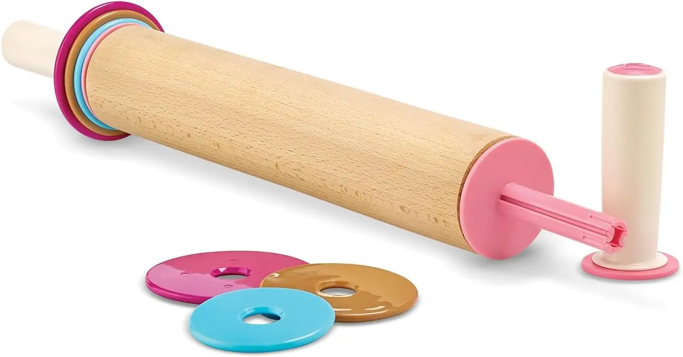 Beechwood Adjustable Rolling Pin with Thickness Rings for Perfect Dough
Beechwood Adjustable Rolling Pin with Thickness Rings for Perfect Dough