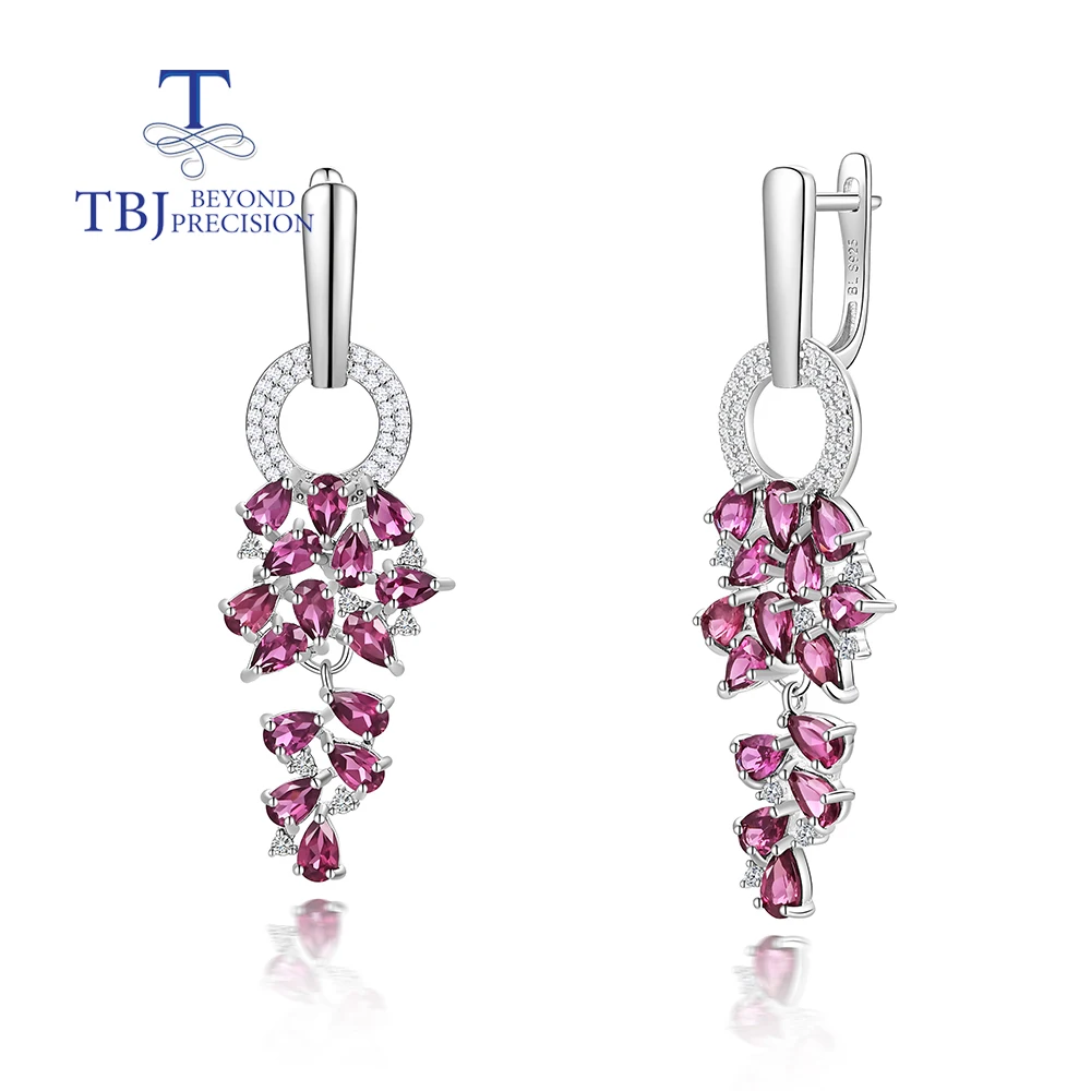 925 Sterling silver natural Rhodolite garnet long earrings for women 2023 new summer fine jewelry gorgeous anniversary gift
925 Sterling silver natural Rhodolite garnet long earrings for women 2023 new summer fine jewelry gorgeous anniversary gift