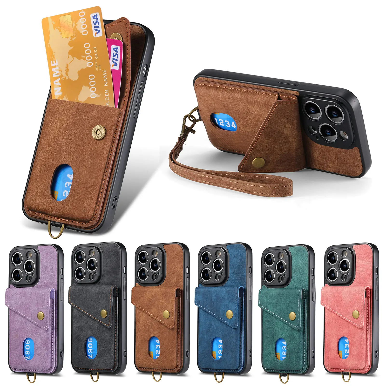 Retro Wallet Card Holder protection Case For Iphone 14 plus 13 pro 12mini 11 Pro max 8 7 SE 2020 XS XR Max
Retro Wallet Card Holder protection Case For Iphone 14 plus 13 pro 12mini 11 Pro max 8 7 SE 2020 XS XR Max