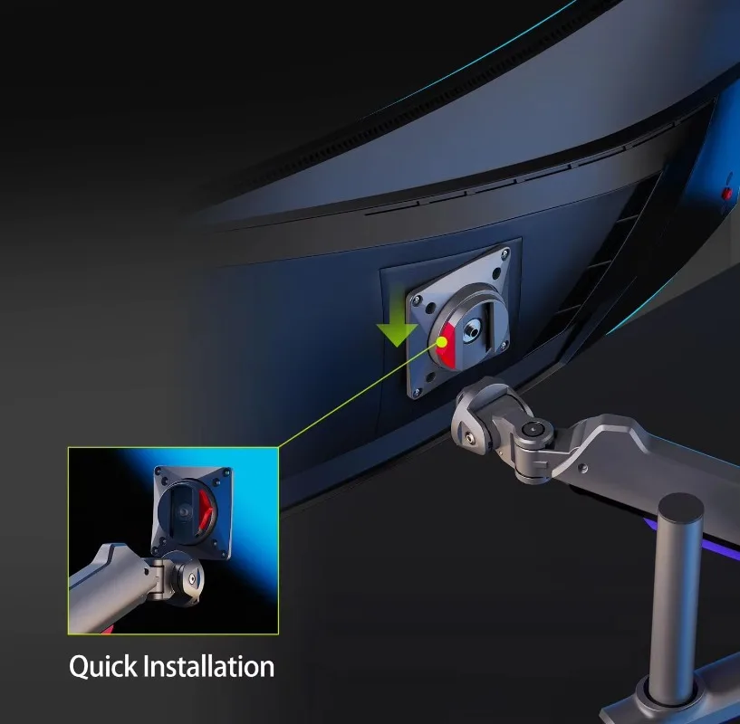 Игровой монитор ERGONOMIC для плоских/ультрашироких/изогнутых мониторов размером от 32 до 60 дюймов, сверхмощная подставка для монитора VESA, крепление для монитора G80
Игровой монитор ERGONOMIC для плоских/ультрашироких/изогнутых мониторов размером от 32 до 60 дюймов, сверхмощная подставка для монитора VESA, крепление для монитора G80