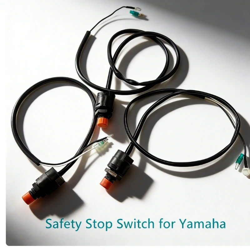 Emergency Safety Stop Switch 65W‑82575‑01 6E9-82575-02 66T-82575-01,Lanyard 682-82556-00 for Yamaha Outboard Motor
Emergency Safety Stop Switch 65W‑82575‑01 6E9-82575-02 66T-82575-01,Lanyard 682-82556-00 for Yamaha Outboard Motor