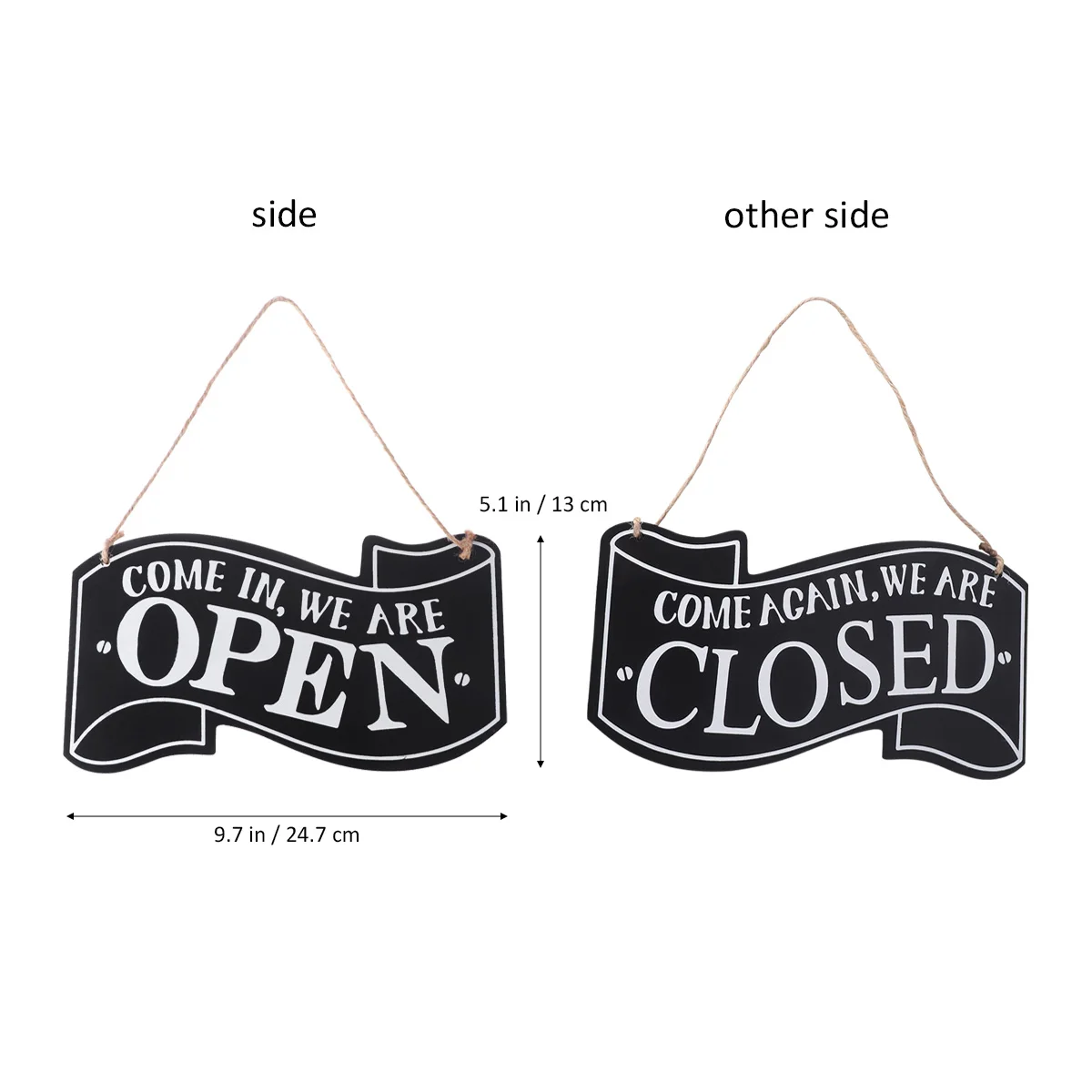 Decorative Doorplate Double Sided Wooden Sign Vintage Open Closed Business Signs Hanging Club Cafe Shop
Decorative Doorplate Double Sided Wooden Sign Vintage Open Closed Business Signs Hanging Club Cafe Shop