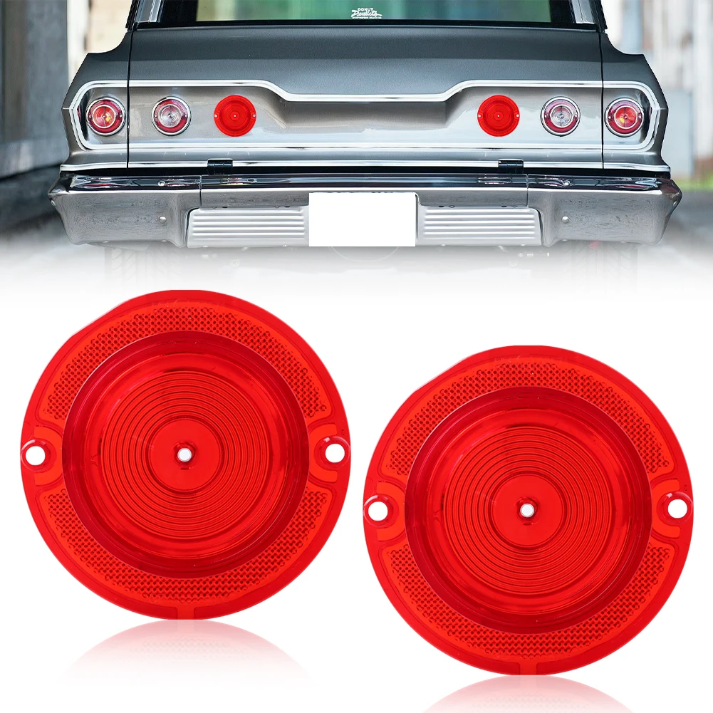 2Pcs Rear Bumper Backup Light Reverse Light Tail Light Brake Light DRL Turn Signal Light Cover For 1963 Chevrolet Impala No Bulb
2Pcs Rear Bumper Backup Light Reverse Light Tail Light Brake Light DRL Turn Signal Light Cover For 1963 Chevrolet Impala No Bulb