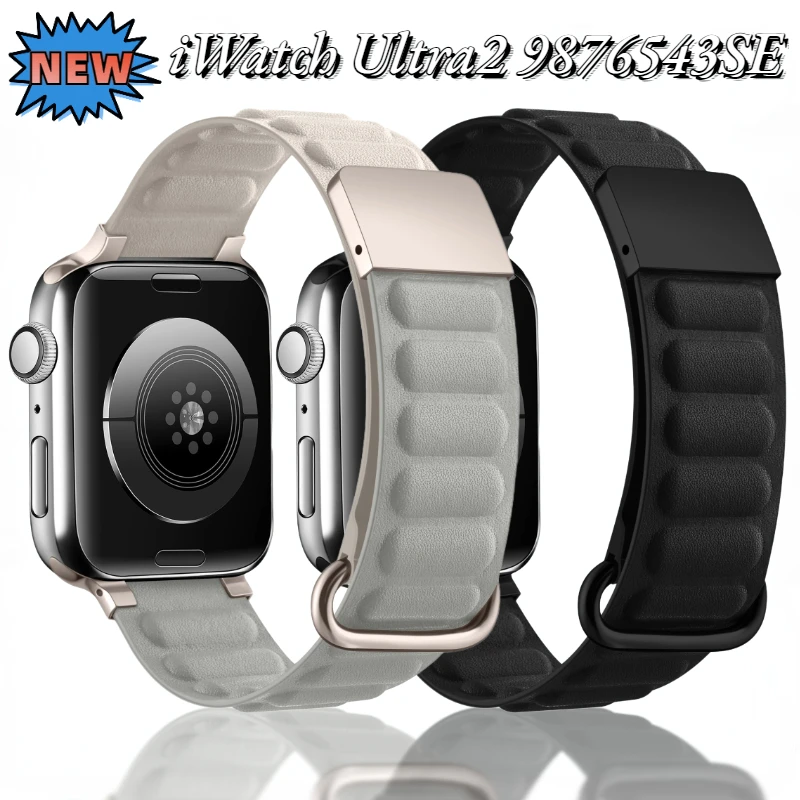 Silicone Strap for Apple Watch Ultra2 49mm 9 8 7 45mm 41mm New Magnetic Buckle Bracelet iWatch 6 5 4 3 SE 44mm 40mm 42mm Belt
Silicone Strap for Apple Watch Ultra2 49mm 9 8 7 45mm 41mm New Magnetic Buckle Bracelet iWatch 6 5 4 3 SE 44mm 40mm 42mm Belt