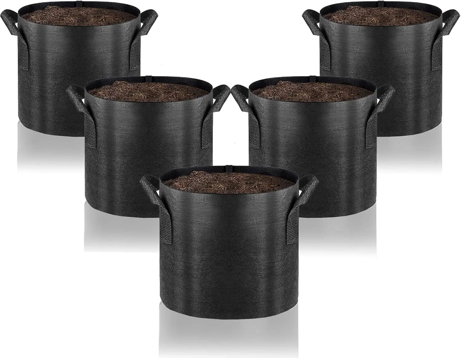 Heavy Duty Aeration Fabric Pots - 5 Gallon Premium Grow Bags for Gardening, Durable and Reusable Fabric Material for Yea
Heavy Duty Aeration Fabric Pots - 5 Gallon Premium Grow Bags for Gardening, Durable and Reusable Fabric Material for Yea