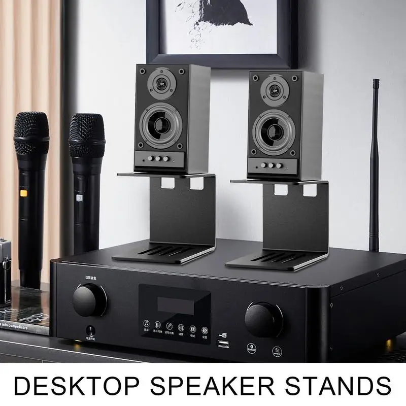 Desktop Speaker Holder Stand Studio Speaker Desk Mount Heavy-Duty Studio Monitor Support With Vibration Absorption Pads For Home
Desktop Speaker Holder Stand Studio Speaker Desk Mount Heavy-Duty Studio Monitor Support With Vibration Absorption Pads For Home