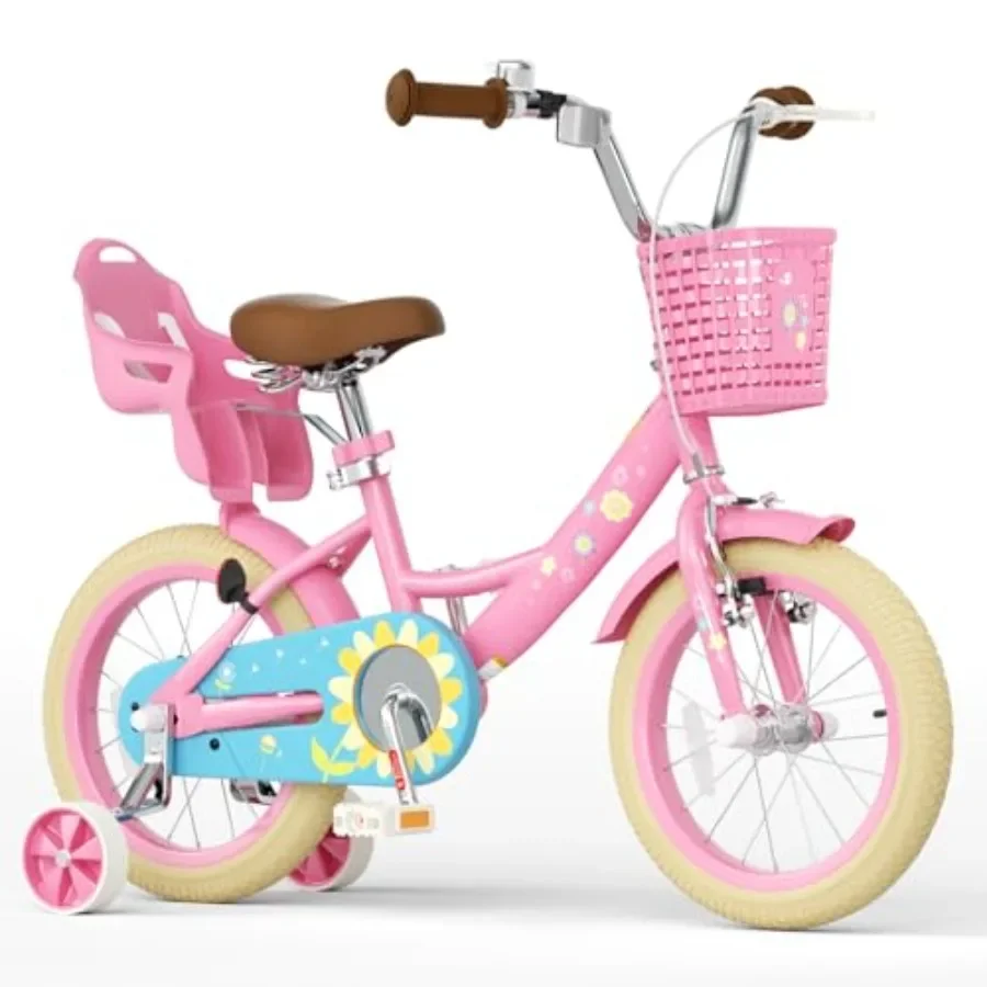 Toddler Bike 12-20 Inch for Girls 2-12 Years, Steel Frame, Pink, Includes Training Wheels, Doll Seat Wicker Basket
Toddler Bike 12-20 Inch for Girls 2-12 Years, Steel Frame, Pink, Includes Training Wheels, Doll Seat Wicker Basket