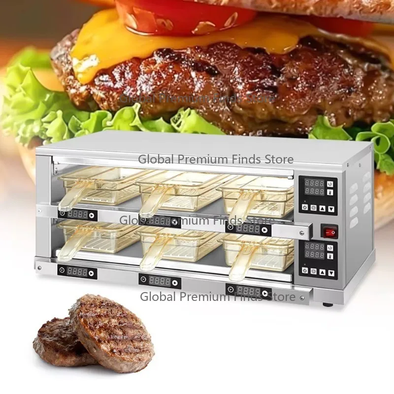 2 Layers 2/4/6/8 Pans Commercial Large Capacity KF-C Fast Food Restaurant Equipment Hamburger Patty Chute Warmer Cabinet
2 Layers 2/4/6/8 Pans Commercial Large Capacity KF-C Fast Food Restaurant Equipment Hamburger Patty Chute Warmer Cabinet
