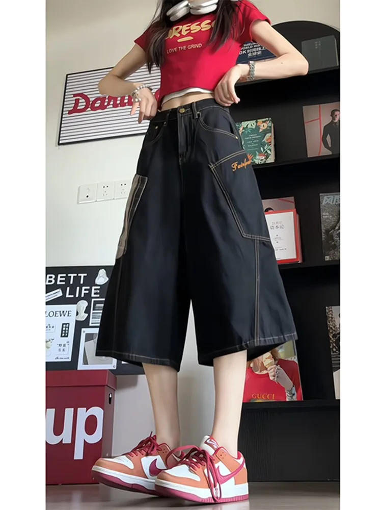 Summer Thin Loose Men's Workwear Cargo orts Wide Leg Jeans High Street Faion Breathable Cotton Blend Straight Cut Trousers
Summer Thin Loose Men's Workwear Cargo orts Wide Leg Jeans High Street Faion Breathable Cotton Blend Straight Cut Trousers