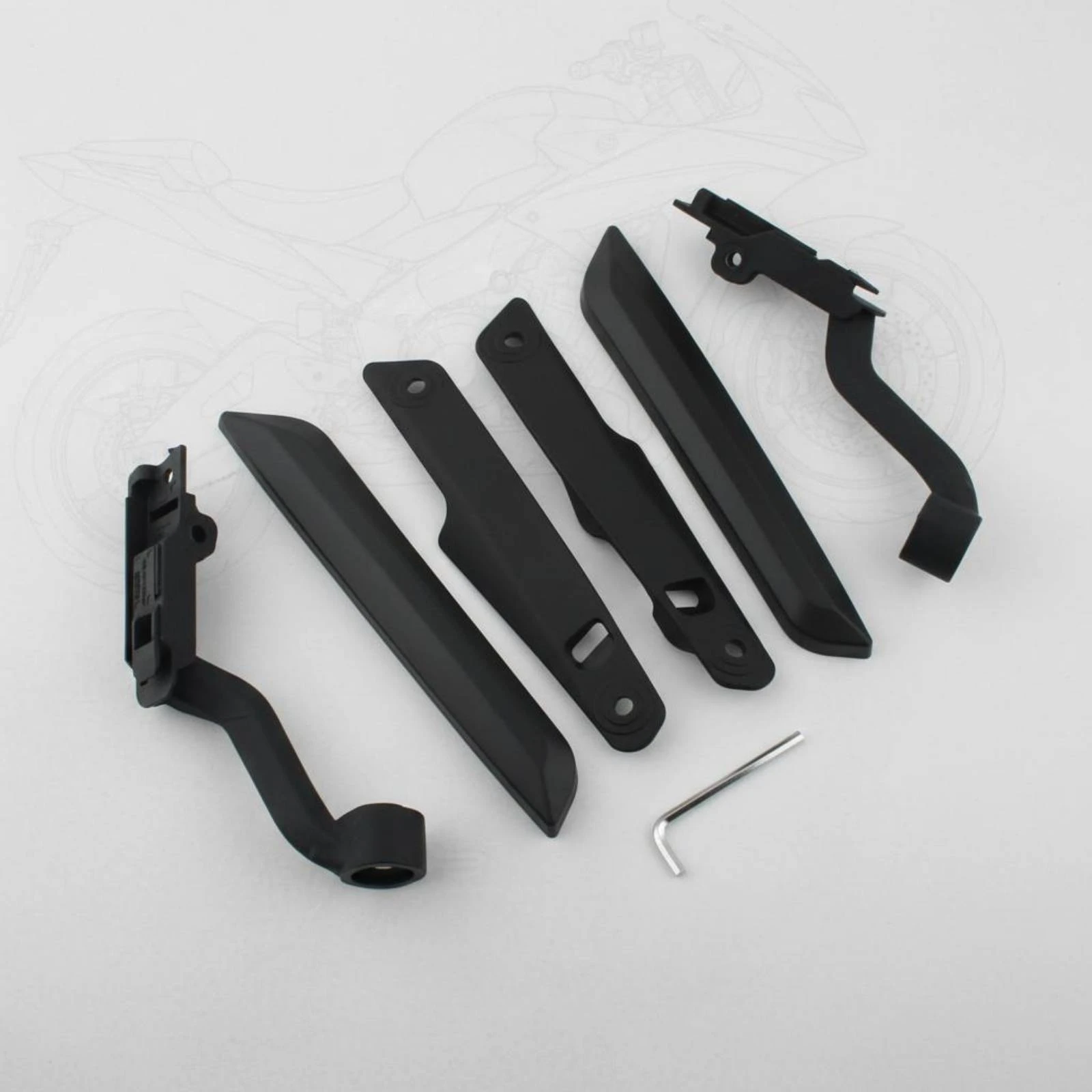 6 Pieces Matte Black Trim Strips Cutouts Windshield Cover Kit Motorcycle Part
6 Pieces Matte Black Trim Strips Cutouts Windshield Cover Kit Motorcycle Part