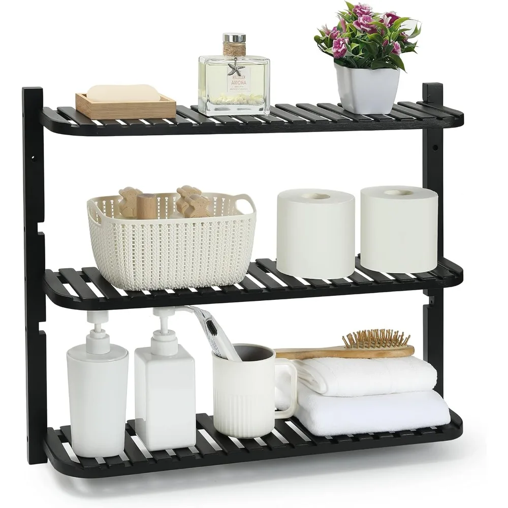 Bathroom Shelf 3-Layer Adjustable Wall-Mounted Shelf for Storage Above The Toilet Suitable(Bamboo)
Bathroom Shelf 3-Layer Adjustable Wall-Mounted Shelf for Storage Above The Toilet Suitable(Bamboo)