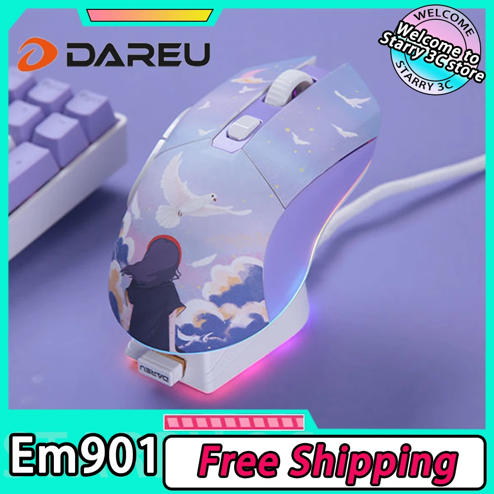 Беспроводная мышь Dareu Em901, двойной режим PAW3395 RGB, зарядная база, воздушная игровая мышь с низкой задержкой, аксессуары для ПК, геймера, мыши, офисные Mac
Беспроводная мышь Dareu Em901, двойной режим PAW3395 RGB, зарядная база, воздушная игровая мышь с низкой задержкой, аксессуары для ПК, геймера, мыши, офисные Mac