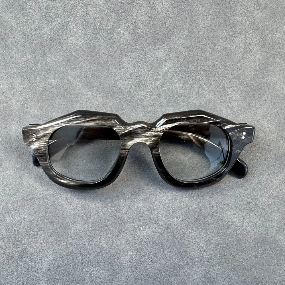 Eyeglass Frames Polygon Stripes Vintage Graduated Lense Prescription Man Glasses Frames Myopia Handmade Buffalo Horn Eyewear
Eyeglass Frames Polygon Stripes Vintage Graduated Lense Prescription Man Glasses Frames Myopia Handmade Buffalo Horn Eyewear