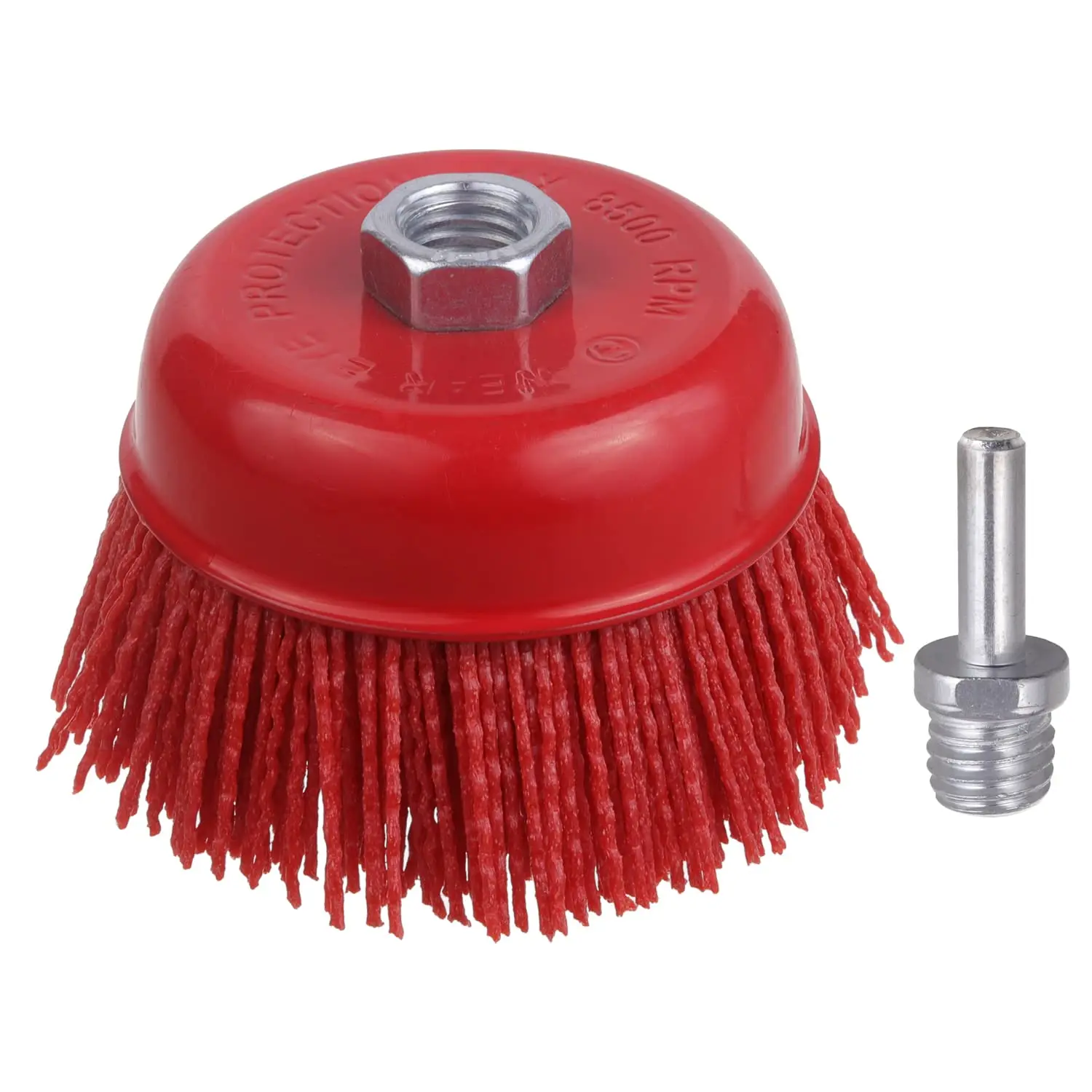 4" Nylon Cup Brush for Angle Grinder with 5/8-11 Thread & 1/4" Arbor, Remove Rust and Paint
4" Nylon Cup Brush for Angle Grinder with 5/8-11 Thread & 1/4" Arbor, Remove Rust and Paint
