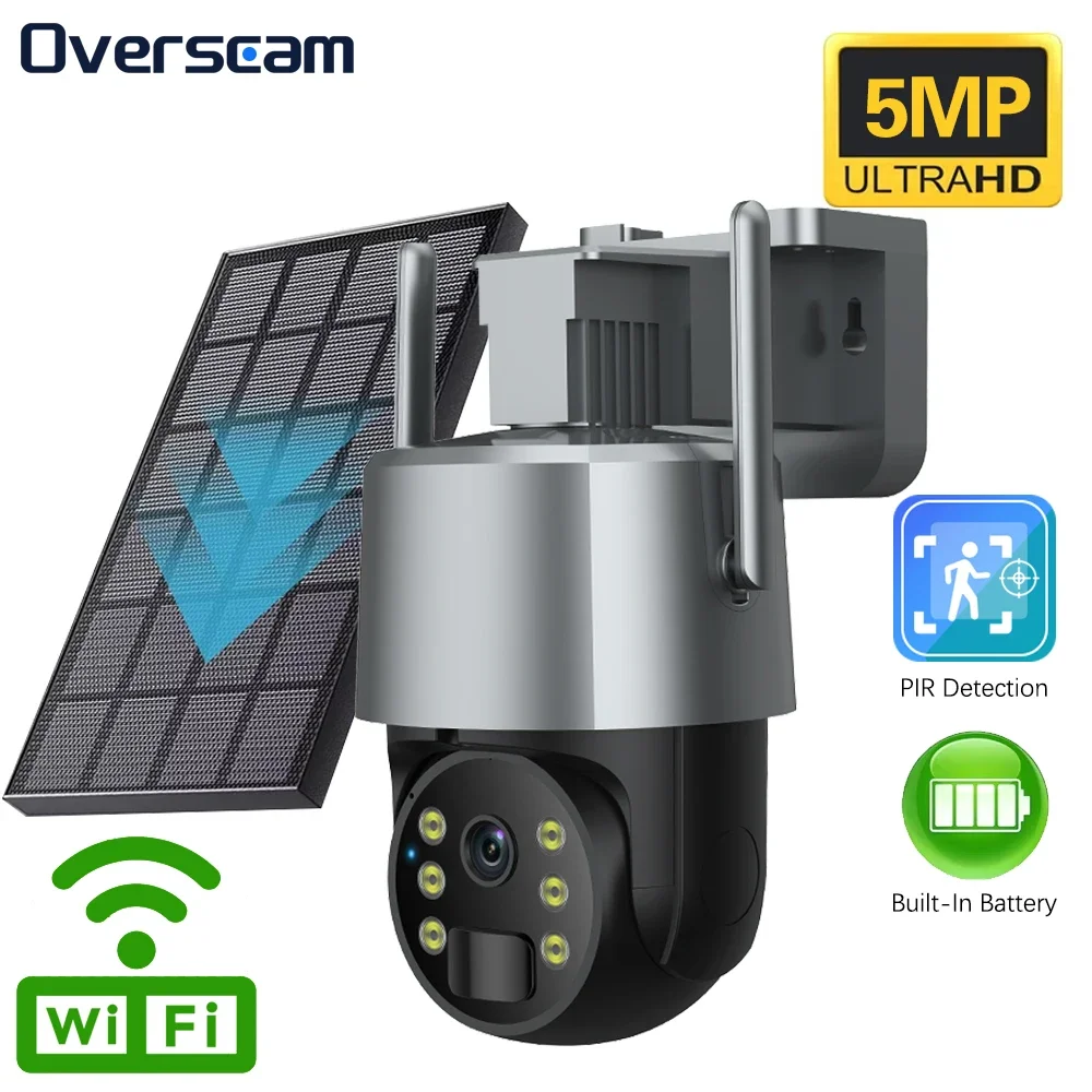 Tuya Solar WiFi Camera Outdoor Waterproof 5MP Low Power Battery Camera Wireless PTZ PIR CCTV Auto Tracking Security Surveillance
Tuya Solar WiFi Camera Outdoor Waterproof 5MP Low Power Battery Camera Wireless PTZ PIR CCTV Auto Tracking Security Surveillance