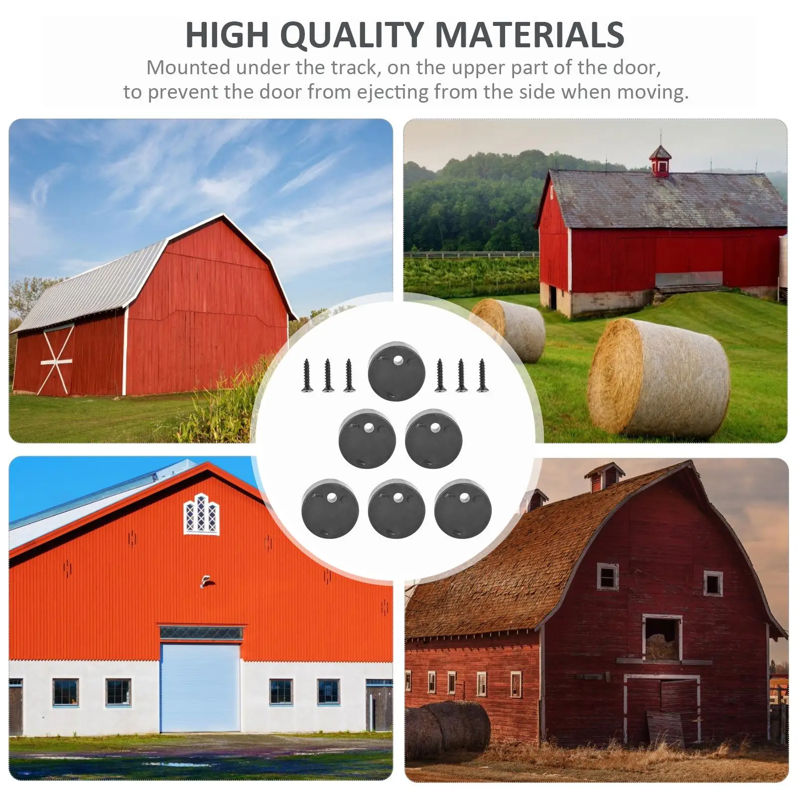 5 Sets Anti derailment Blocks POM Polymer for Barn Door Track Prevent Sliding Out Easy Install Durable Unique Design Smooth
5 Sets Anti derailment Blocks POM Polymer for Barn Door Track Prevent Sliding Out Easy Install Durable Unique Design Smooth