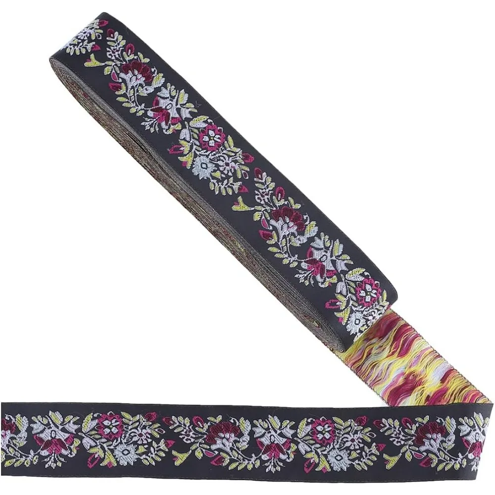 10 Yards x 1.34 Inch Flower Jacquard Ribbon Vintage Ethnic Boho Embroidery Woven Ribbon Roll Sewing Fringe Trim Webbing
10 Yards x 1.34 Inch Flower Jacquard Ribbon Vintage Ethnic Boho Embroidery Woven Ribbon Roll Sewing Fringe Trim Webbing