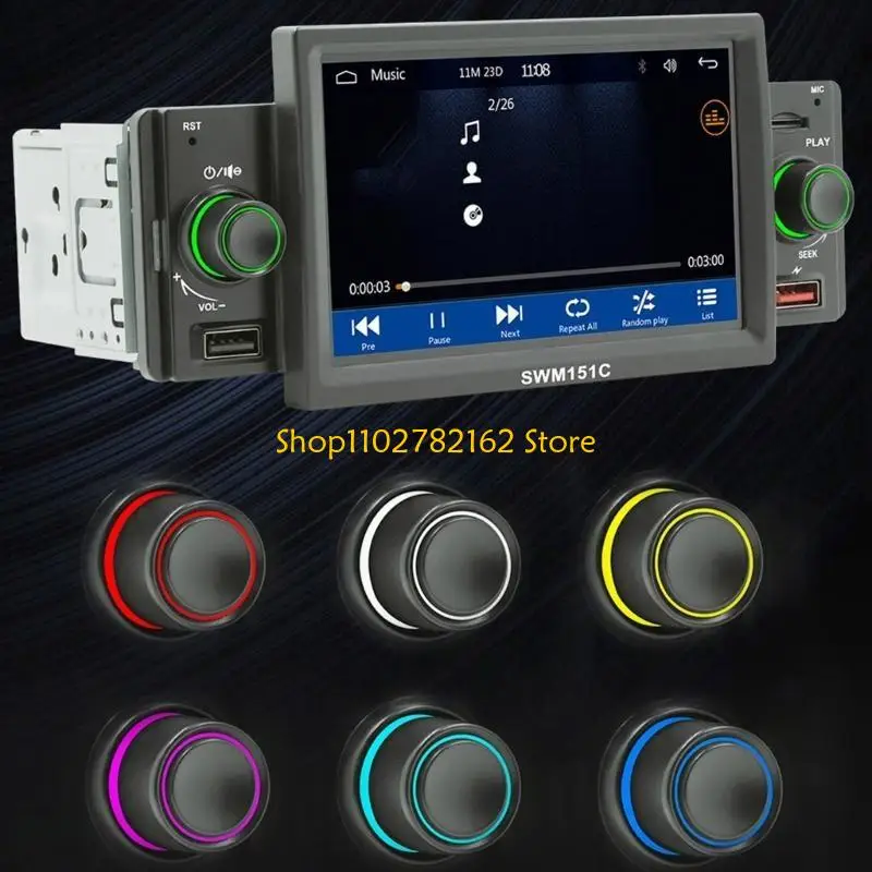 547B Single Din Carplay Car Stereo with Bluetooth-compatible Backup Camera, 5” Touch-Screen Car Radio MP5 Player
547B Single Din Carplay Car Stereo with Bluetooth-compatible Backup Camera, 5” Touch-Screen Car Radio MP5 Player