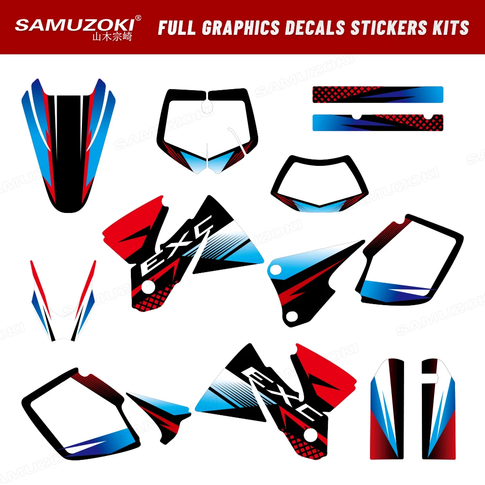 Thickened Full Set Motorcycle Graphic Decals Sticker 29/31/35mil Fit for EXC 125 200 250 300 350 400 450 500 530 1998 1999 2000
Thickened Full Set Motorcycle Graphic Decals Sticker 29/31/35mil Fit for EXC 125 200 250 300 350 400 450 500 530 1998 1999 2000