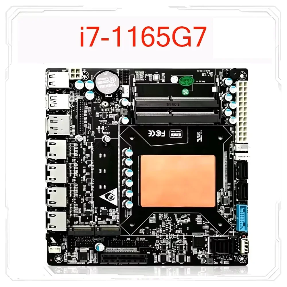 ITX NAS Motherboard with 11th Gen Intel Core i7 1165G7, 4*2.5G I226, 6 SATA & 2 M.2 NVMe, PCIe X4 for Server Firewall
ITX NAS Motherboard with 11th Gen Intel Core i7 1165G7, 4*2.5G I226, 6 SATA & 2 M.2 NVMe, PCIe X4 for Server Firewall