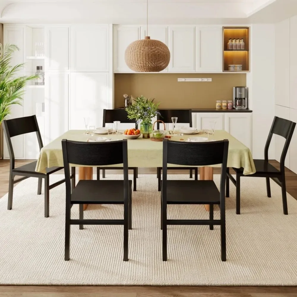 35''Tall Dining Chairs Set of 6, Dining Room Chairs with MDF Board & Metal Frame, Perfect for Small Space, Easy Clean
35''Tall Dining Chairs Set of 6, Dining Room Chairs with MDF Board & Metal Frame, Perfect for Small Space, Easy Clean