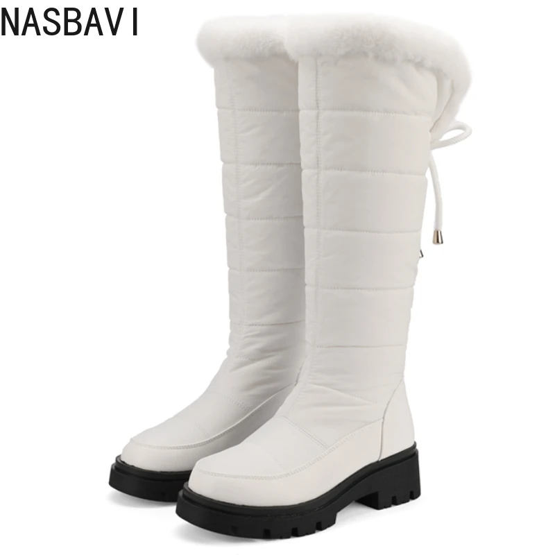 Белые женские зимние ботинки на меху, брендовая черная теплая плюшевая зимняя обувь для мам, непромокаемая модная повседневная обувь до колена на танкетке
Белые женские зимние ботинки на меху, брендовая черная теплая плюшевая зимняя обувь для мам, непромокаемая модная повседневная обувь до колена на танкетке