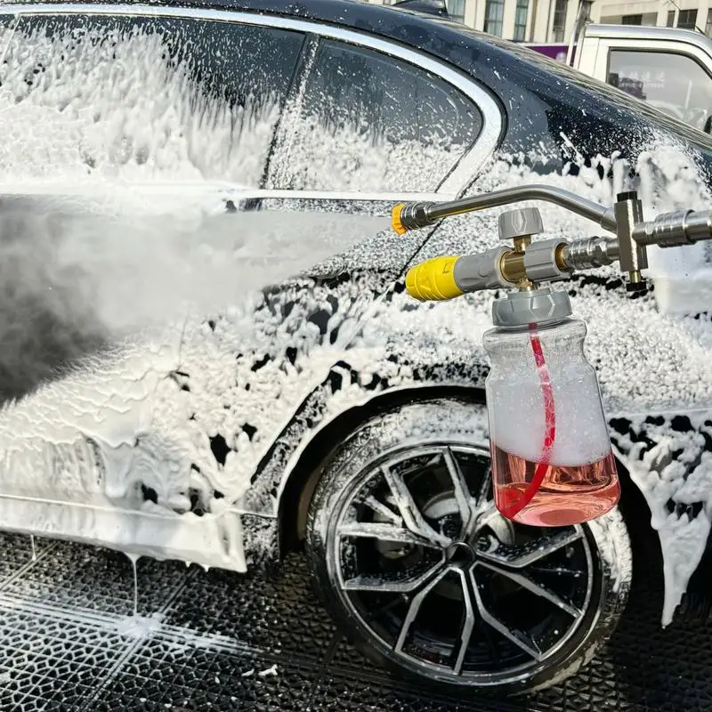 Foam Cannon Garden Hose 1000ml High Pressure Car Cleaner Tool Outdoor Garden Hose Spray Pot Trucks Trailers Washing Tool
Foam Cannon Garden Hose 1000ml High Pressure Car Cleaner Tool Outdoor Garden Hose Spray Pot Trucks Trailers Washing Tool