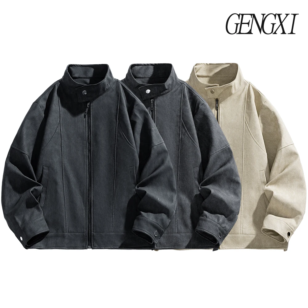 High Street American-style stand-up collar leather jacket Autumn/winter new deconstructed design windproof and warm pilot jacket
High Street American-style stand-up collar leather jacket Autumn/winter new deconstructed design windproof and warm pilot jacket