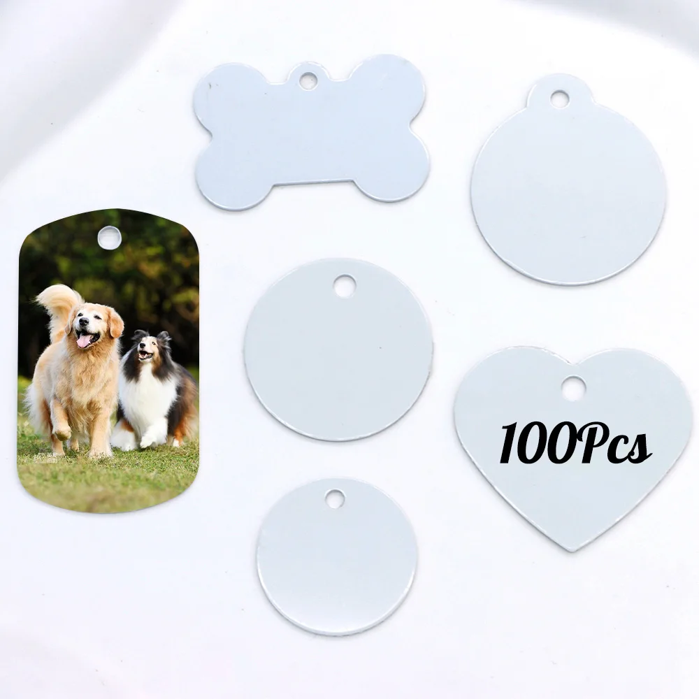Wholesale 100Pcs Customisable DIY Aluminium Tag Sublimation White Blank Keyring Pendant Anti-Lost Custom Accessories
Wholesale 100Pcs Customisable DIY Aluminium Tag Sublimation White Blank Keyring Pendant Anti-Lost Custom Accessories