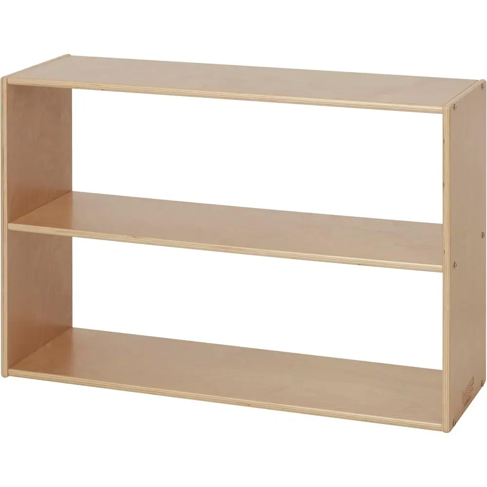Double-Sided 2-Shelf Storage Cabinet, 24in High, Bookshelf, Natural Finish
Double-Sided 2-Shelf Storage Cabinet, 24in High, Bookshelf, Natural Finish