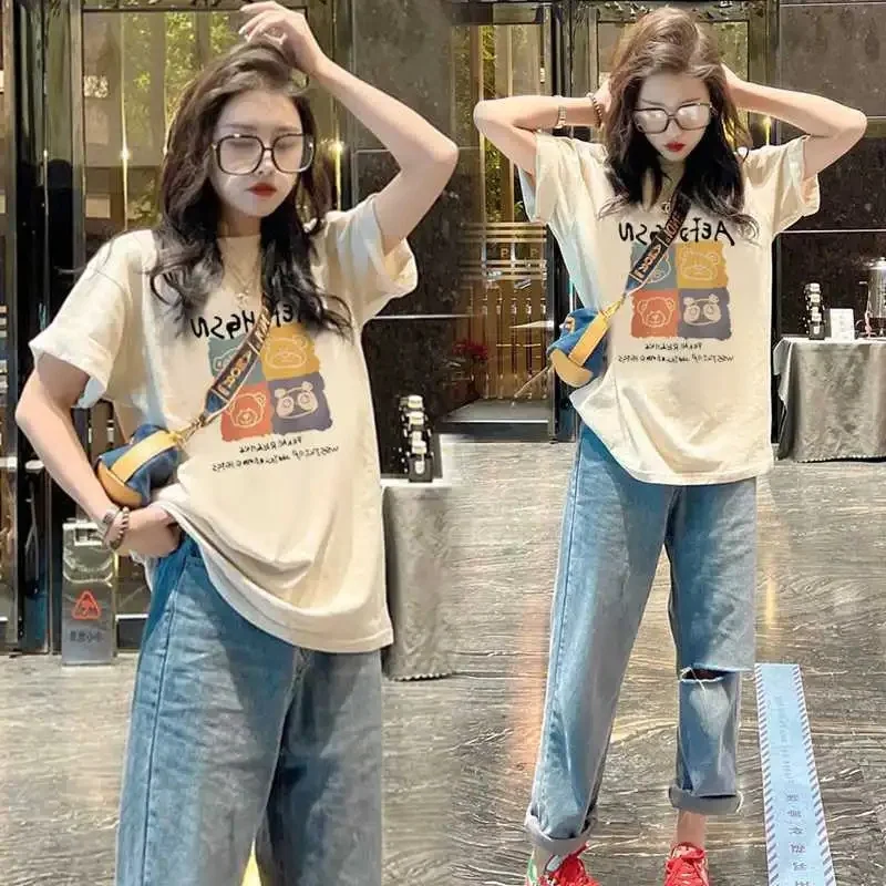 plus Size 300 Pou Women's T-irt round Ne Letter Print ort Sve Summer American Sle Top for Hourglass Pear ...
plus Size 300 Pou Women's T-irt round Ne Letter Print ort Sve Summer American Sle Top for Hourglass Pear ...