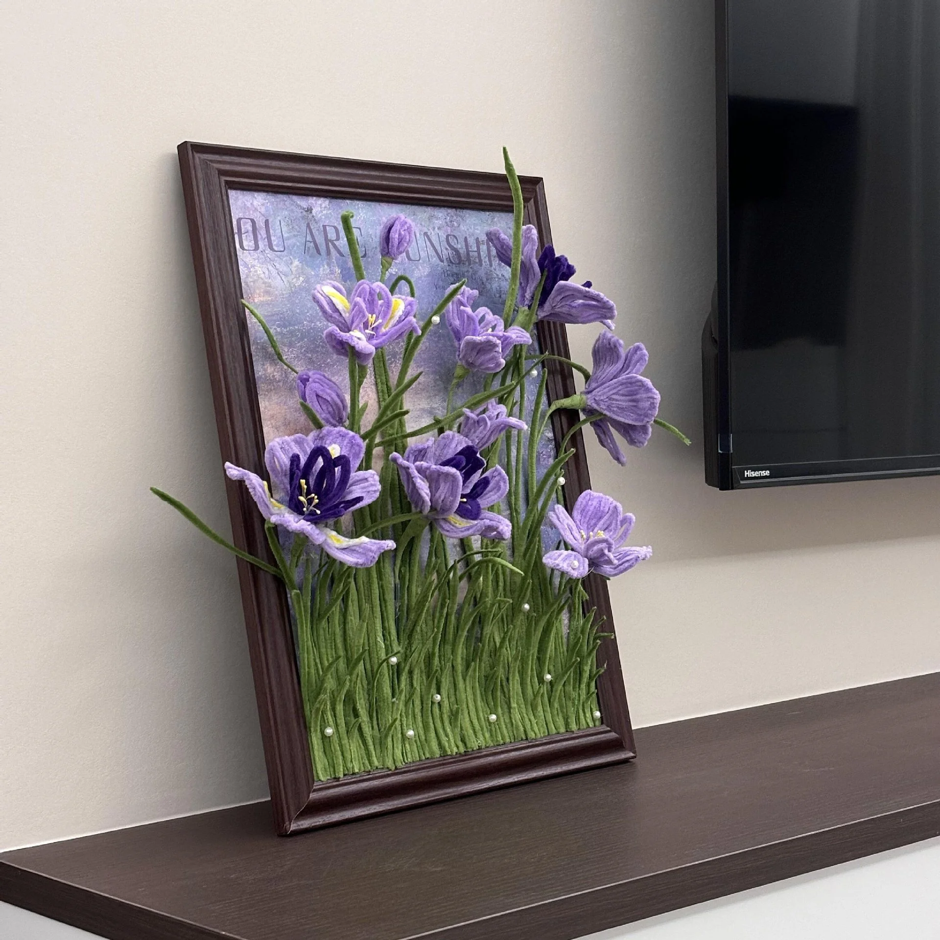 Handmade Iris Flower Diy Twist Stick Picture Frame Purple Bouquet Homemade Decorative Wall Tabletop Decoration For The Room
Handmade Iris Flower Diy Twist Stick Picture Frame Purple Bouquet Homemade Decorative Wall Tabletop Decoration For The Room