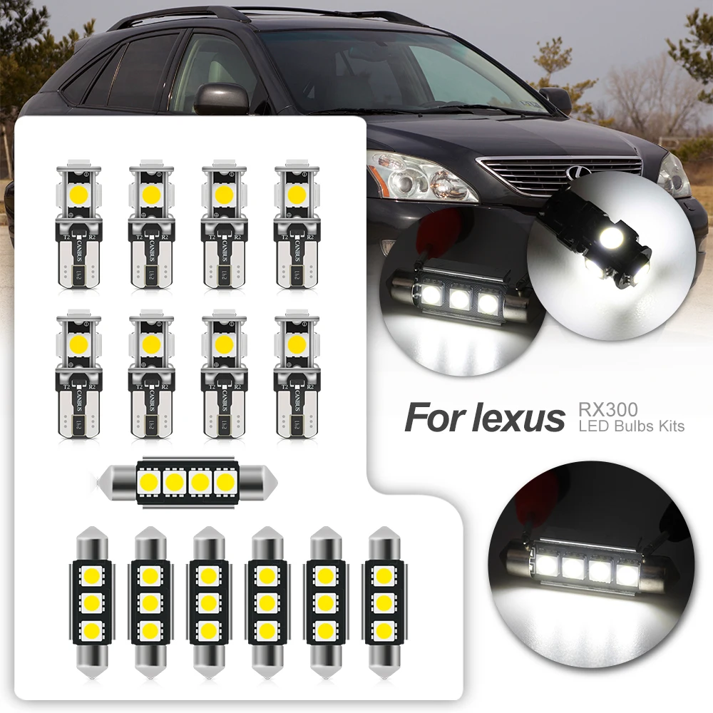 19pcs Canbus Car LED Interior light Bulbs Kit For 2nd GEN 2004-2009 Lexus RX330 RX350 RX400h Map Dome Trunk Courtesy Lights
19pcs Canbus Car LED Interior light Bulbs Kit For 2nd GEN 2004-2009 Lexus RX330 RX350 RX400h Map Dome Trunk Courtesy Lights