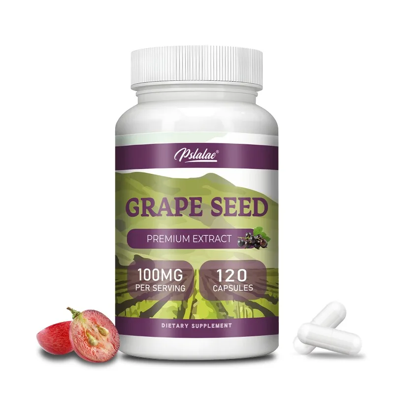 Grape Seed Extract Capsules 100mg - Antioxidant, Promote Collagen Production, Brighten Skin Tone, Supports Skin and Heart Health
Grape Seed Extract Capsules 100mg - Antioxidant, Promote Collagen Production, Brighten Skin Tone, Supports Skin and Heart Health