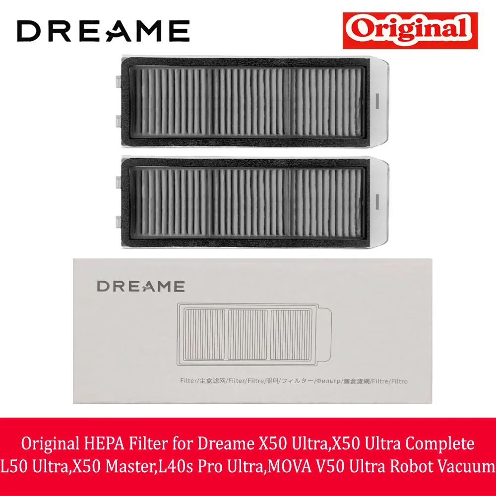 Original HEPA Filter for Dreame X50 Ultra,X50 Ultra Complete,L50 Ultra,X50 Master,L40s Pro Ultra,MOVA V50 Ultra Robot Vacuum
Original HEPA Filter for Dreame X50 Ultra,X50 Ultra Complete,L50 Ultra,X50 Master,L40s Pro Ultra,MOVA V50 Ultra Robot Vacuum