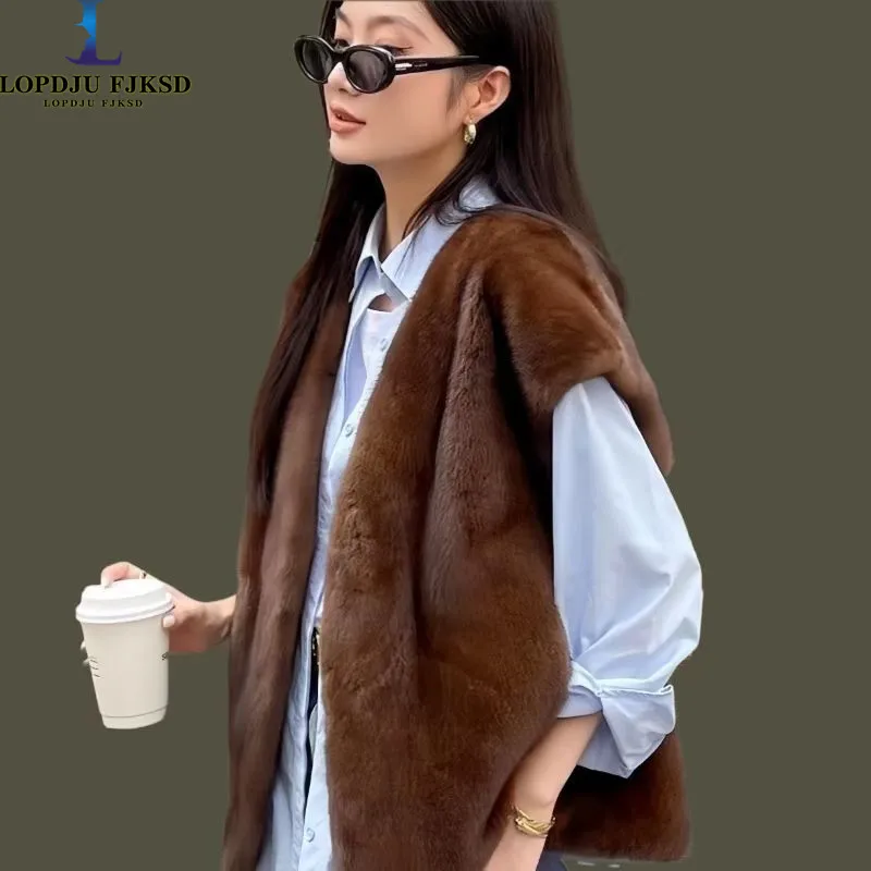 Faux Fur Waistcoat for Womens,Chic Splice Mink Coat Ladies Sleeveless Fur Vest Jacket, Slim Faux Fur Outwear Vests, New
Faux Fur Waistcoat for Womens,Chic Splice Mink Coat Ladies Sleeveless Fur Vest Jacket, Slim Faux Fur Outwear Vests, New