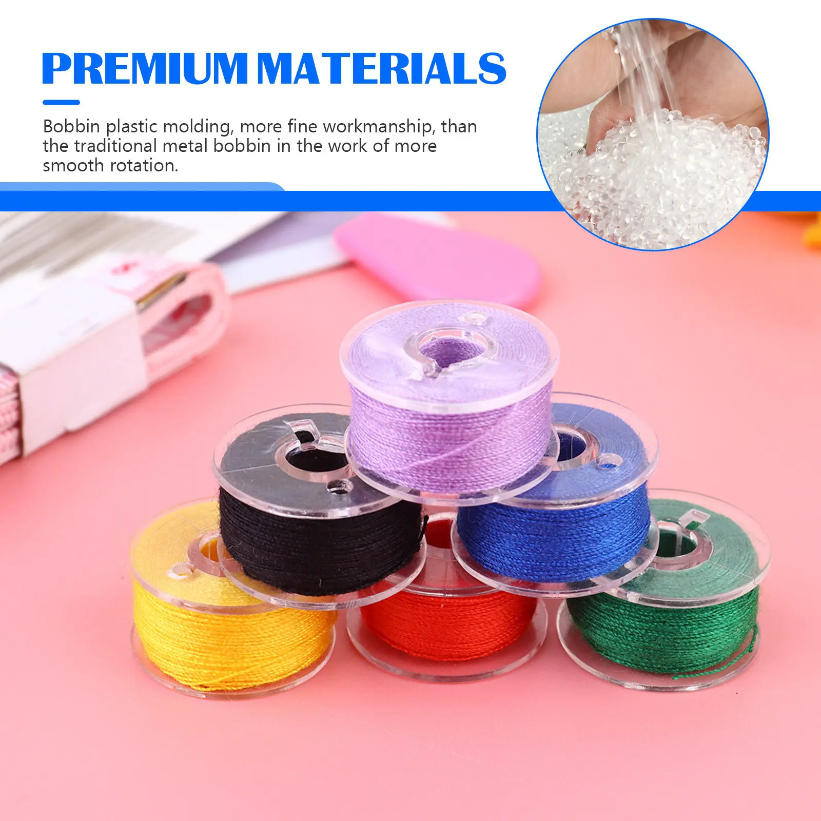 1Set Fine-Workmanship Clear Plastic Bobbins Set Empty Sewing Machine Spools for Embroidery Beginners Professionals Tangle-Free
1Set Fine-Workmanship Clear Plastic Bobbins Set Empty Sewing Machine Spools for Embroidery Beginners Professionals Tangle-Free