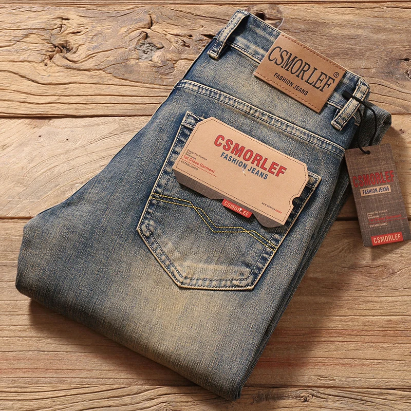 2026 Spring Washed Jeans Men's Slim Straight Elastic Denim Pants High Quality Vintage Design Male Casual Pants
2026 Spring Washed Jeans Men's Slim Straight Elastic Denim Pants High Quality Vintage Design Male Casual Pants