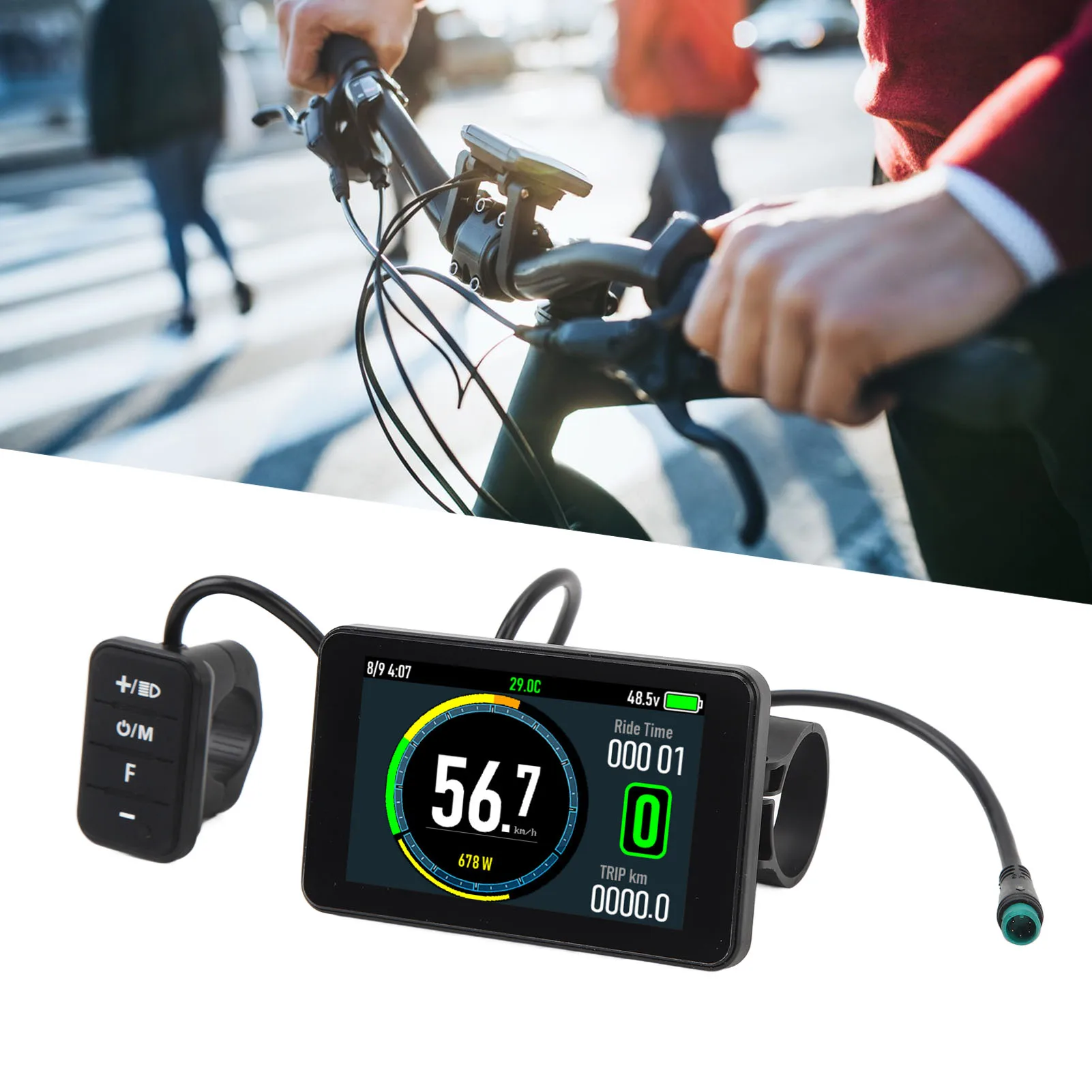 Electric LCD Display Electric Bike LCD Panel Screen Mult Communication Protocols Compatible Waterproof for Replacement
Electric LCD Display Electric Bike LCD Panel Screen Mult Communication Protocols Compatible Waterproof for Replacement