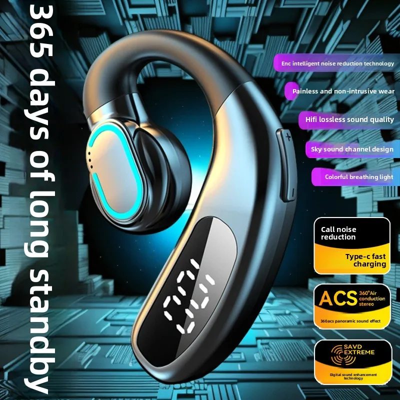 New wireless Bluetooth headset F80 over-ear non-in-ear business air conduction single ear with digital display
New wireless Bluetooth headset F80 over-ear non-in-ear business air conduction single ear with digital display