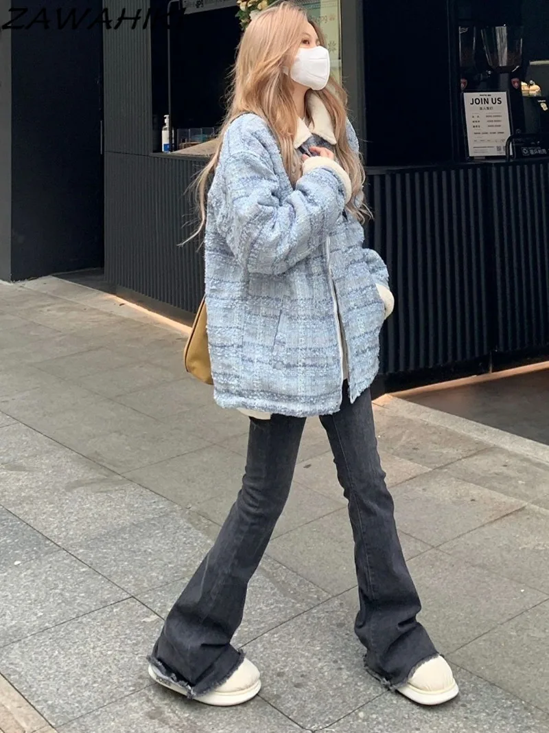 ZAWAHIKI High Waisted Jeans Gray Spring Fall Fashion Vintage Y2K Aesthetic Solid Color Distressed Casual Versatile Denim Pants
ZAWAHIKI High Waisted Jeans Gray Spring Fall Fashion Vintage Y2K Aesthetic Solid Color Distressed Casual Versatile Denim Pants